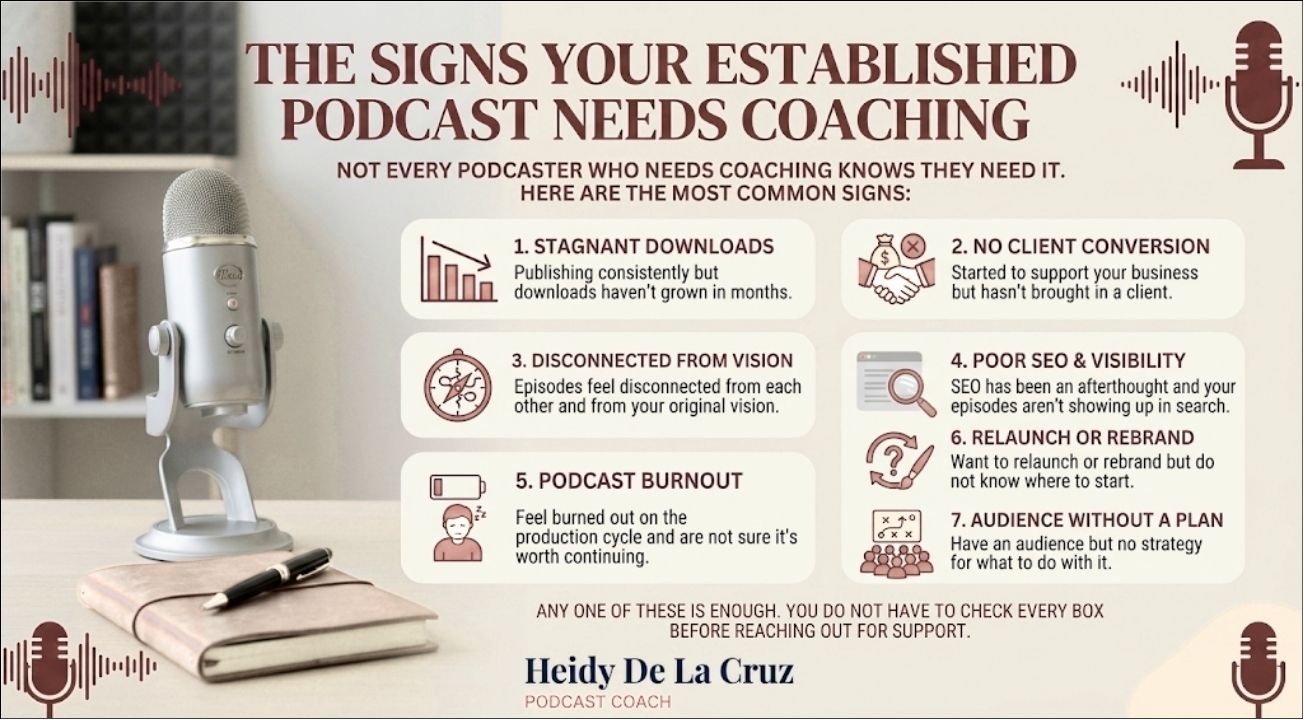 The Signs Your Established Podcast Needs Coaching